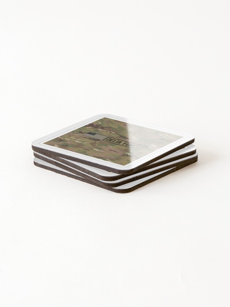 Thumbnail 4 of 5, Coasters (Set of 4), Multycam Deltaforce designed and sold by ComicStickerLab.