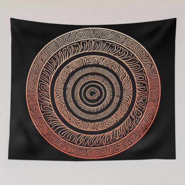 Item preview, Optical spiral geometric abstract shape designed and sold by Boxing Kangaroo Retail Company.