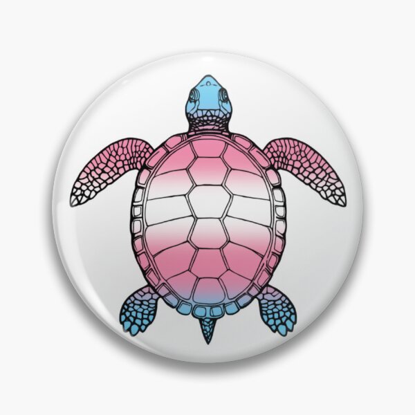Item preview, Vibrant Transgender Pride Turtle Illustration designed and sold by Travelslightly.