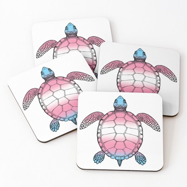 Item preview, Vibrant Transgender Pride Turtle Illustration designed and sold by Travelslightly.