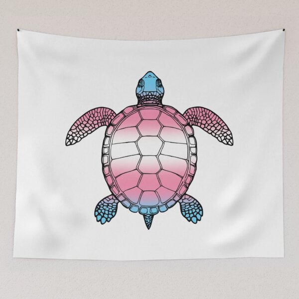 Item preview, Vibrant Transgender Pride Turtle Illustration designed and sold by Travelslightly.