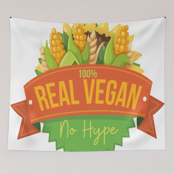 Item preview, 100% Real Vegan No Hype designed and sold by MclaughlinGifts.