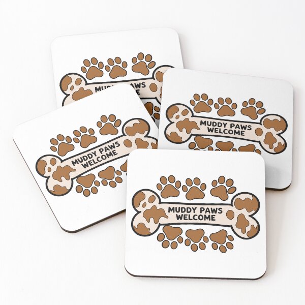 Item preview, Muddy Paws Welcome Sign designed and sold by theartfulaspie.