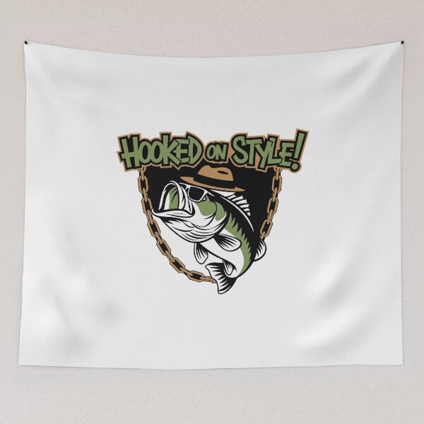 Item preview, Hooked on Style | Funny Bass Fishing Design designed and sold by Petru&Myself.