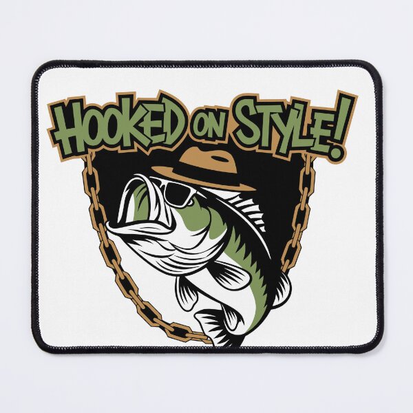 Item preview, Hooked on Style | Funny Bass Fishing Design designed and sold by Petru&Myself.
