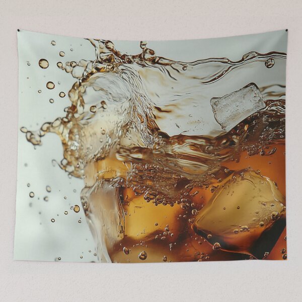Item preview, Refreshing drink splashing with ice designed and sold by anytka.