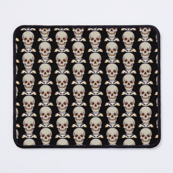 Item preview, Cartoon Illustration of Human Skull with Neck Vertebrae designed and sold by artwaves.