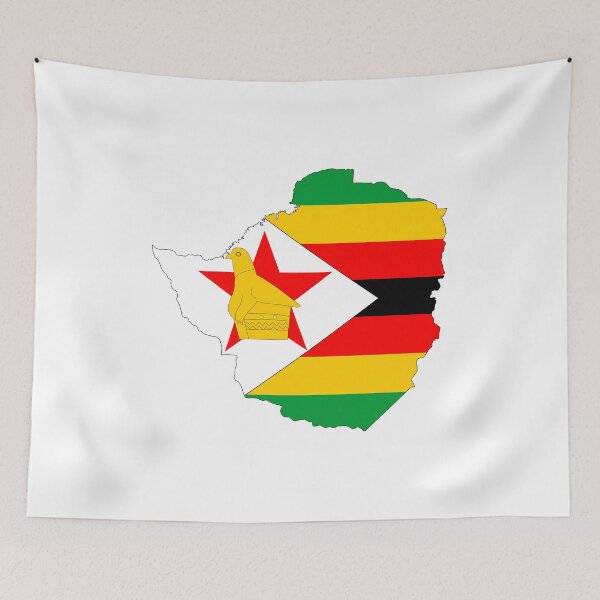 Item preview, Zimbabwe flag map designed and sold by tony4urban.