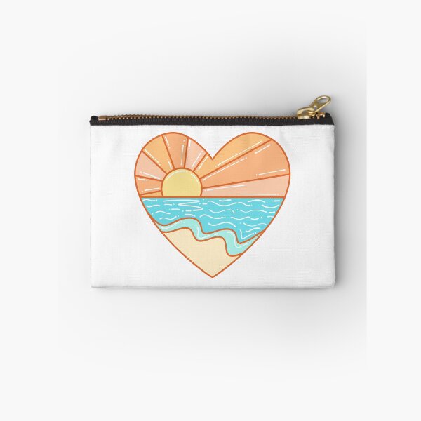 Item preview, Beach Sunset Pastel Heart designed and sold by honeybutterfly.