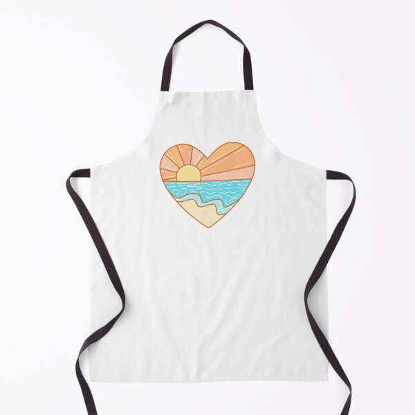 Item preview, Beach Sunset Pastel Heart designed and sold by honeybutterfly.
