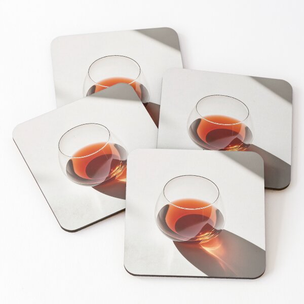 Item preview, Elegant glass with dark beverage designed and sold by anytka.