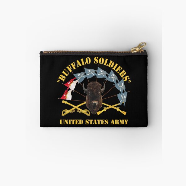 Item preview, Buffalo Soldiers - Infantry - Cavalry Guidons w Buffalo Head - US Army X 300 designed and sold by Military Insignia Products.