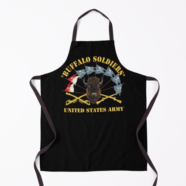 Item preview, Buffalo Soldiers - Infantry - Cavalry Guidons w Buffalo Head - US Army X 300 designed and sold by Military Insignia Products.