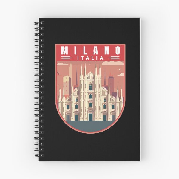 Item preview, Milano in Lombardy Italy Retro Travel Art Emblem designed and sold by MaateoDesign.