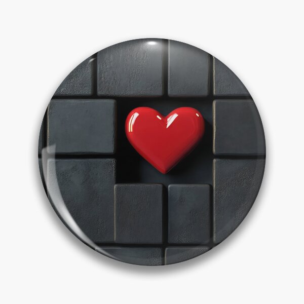 Item preview, Heart stands out among dark cubes designed and sold by anytka.