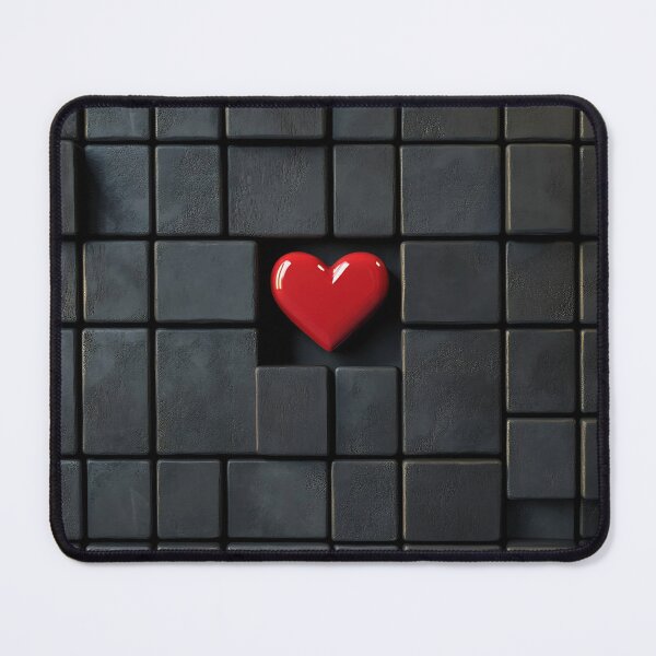 Item preview, Heart stands out among dark cubes designed and sold by anytka.