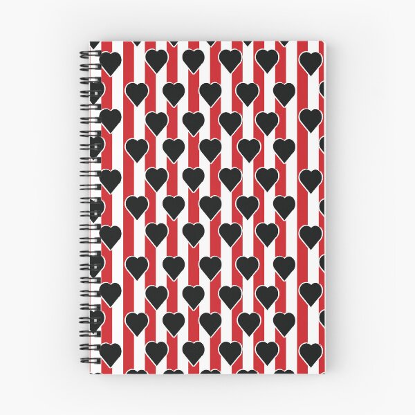 Item preview, Black Valentine Heart-red white pattern 11 designed and sold by StudioViArt.
