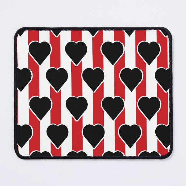 Item preview, Black Valentine Heart-red white pattern 11 designed and sold by StudioViArt.