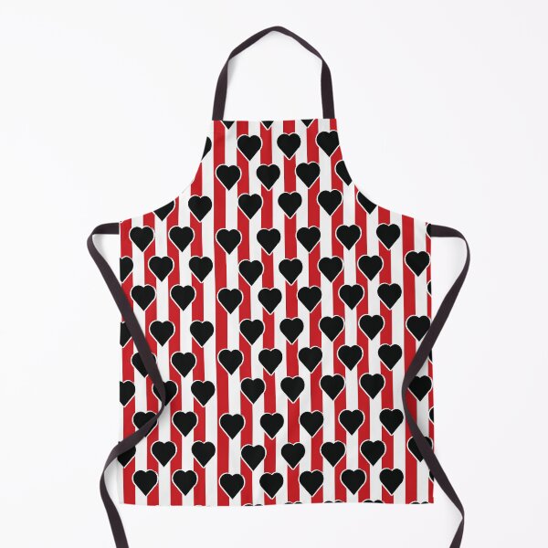 Item preview, Black Valentine Heart-red white pattern 11 designed and sold by StudioViArt.
