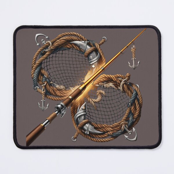 Item preview, Sea Life Gear: Fishing Rod and Net designed and sold by EsraaCreations.