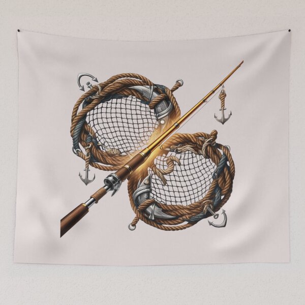 Item preview, Sea Life Gear: Fishing Rod and Net designed and sold by EsraaCreations.