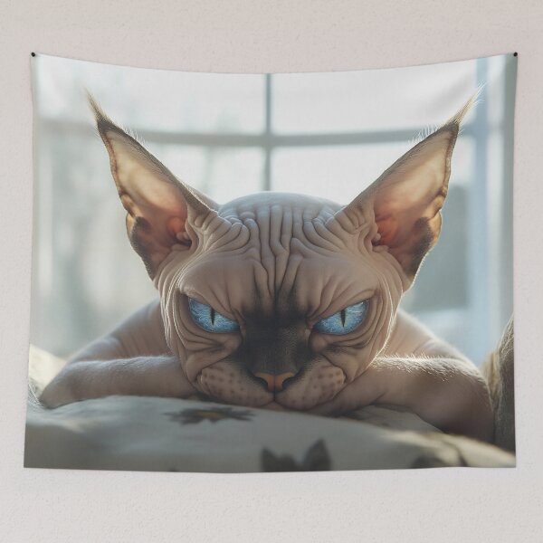 Item preview, Sphynx cat relaxes in sunlight designed and sold by anytka.