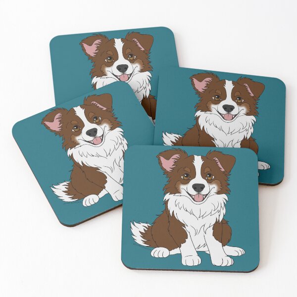 Item preview, Cute Cartoon Brown Border Collie designed and sold by DappledMoon.