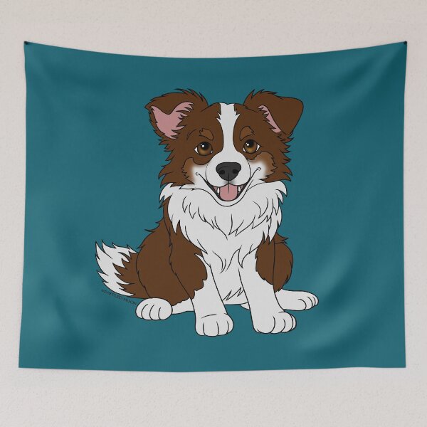 Item preview, Cute Cartoon Brown Border Collie designed and sold by DappledMoon.