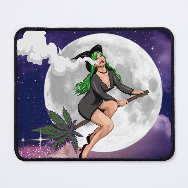 Item preview, Weed Witch Flying High designed and sold by Uniq1.Arts.