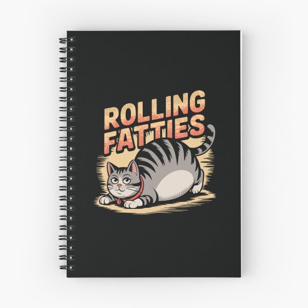 Aperçu de l'œuvre Rolling Fatties – Conception amusante de chat potelé créée et vendue par lorvenson.