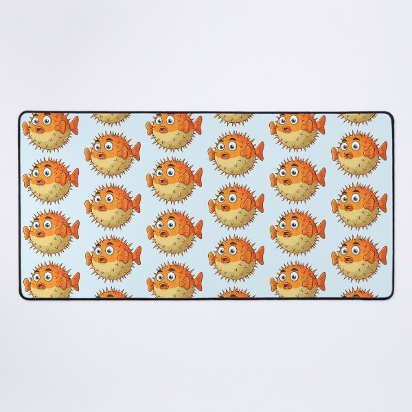 Item preview, Suprised pufferfish designed and sold by manwithcolors.
