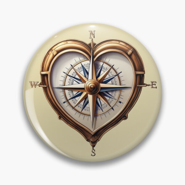 Item preview, Heart-Shaped Compass  designed and sold by EsraaCreations.