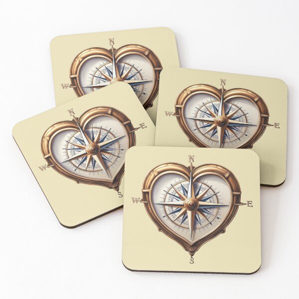 Item preview, Heart-Shaped Compass  designed and sold by EsraaCreations.