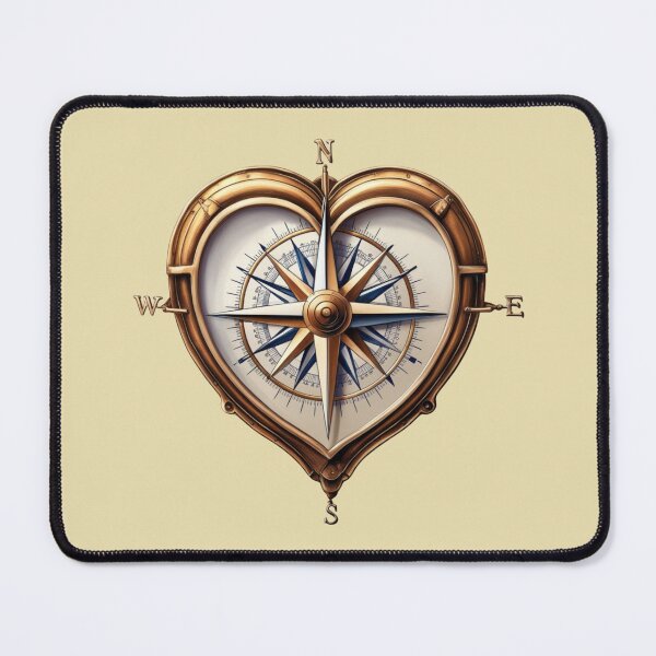Item preview, Heart-Shaped Compass designed and sold by EsraaCreations.
