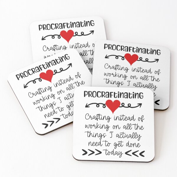 Item preview, Procraftinating - funny crafting design - craft room decor designed and sold by EvergreenWhimsy.