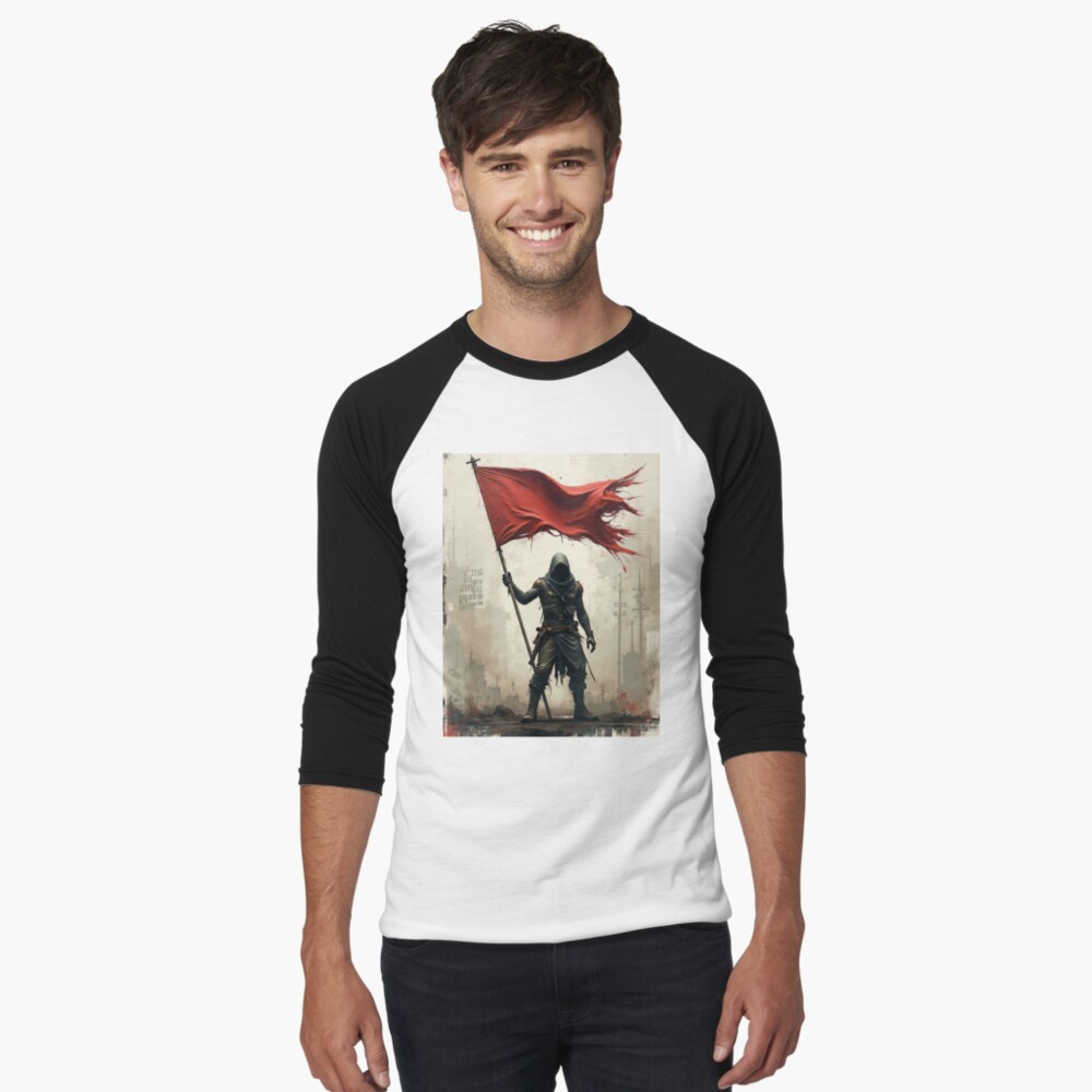 Item preview, Baseball ¾ Sleeve T-Shirt designed and sold by PlokGaming.