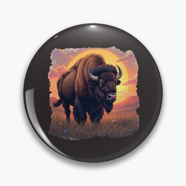 Item preview, Bison at sunset designed and sold by The best online style shop.