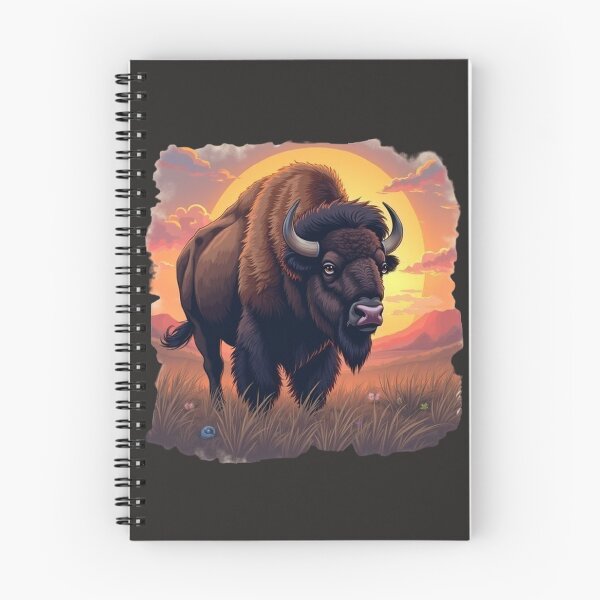 Item preview, Bison at sunset designed and sold by The best online style shop.