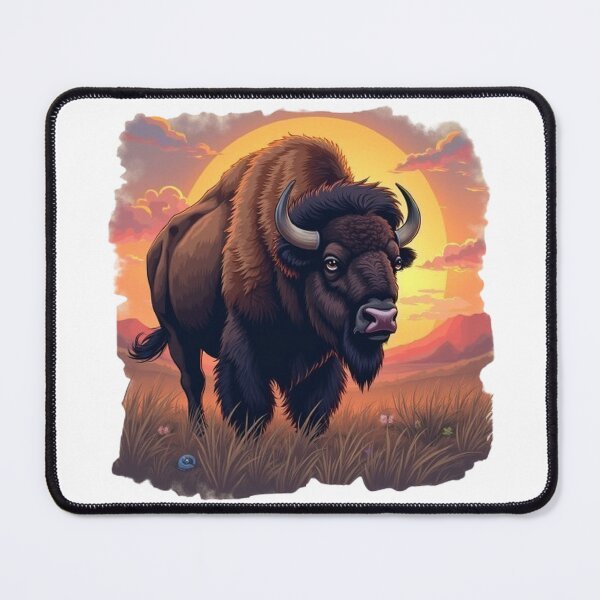 Item preview, Bison at sunset designed and sold by The best online style shop.