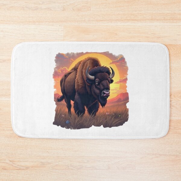 Item preview, Bison at sunset designed and sold by The best online style shop.