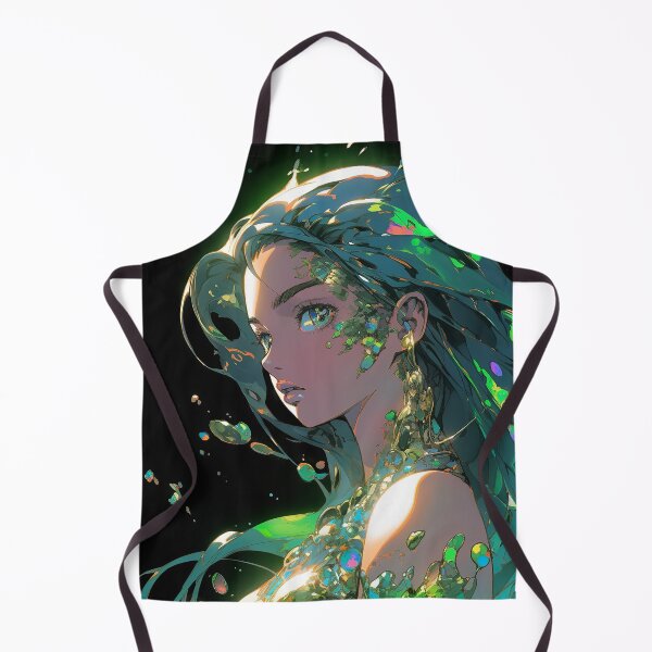 Item preview, Ethereal Glowing Gems Anime Girl designed and sold by bubblegoth.