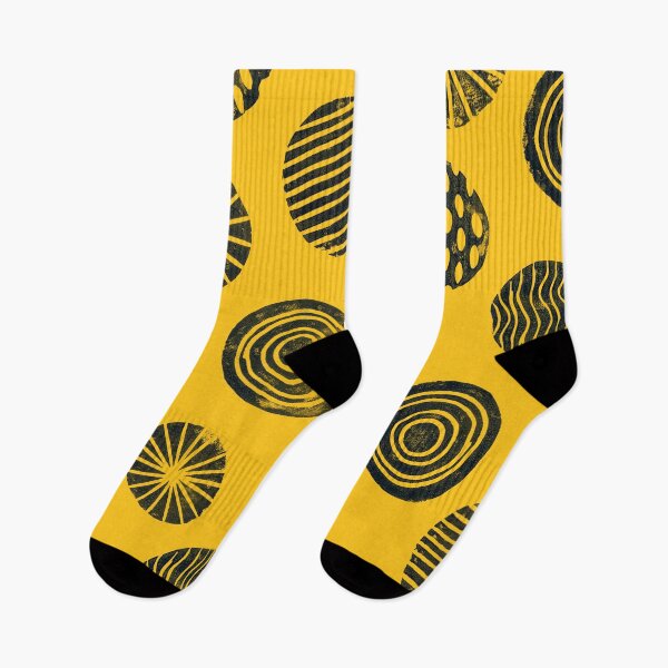 Item preview, Black imperfect circles on yellow background designed and sold by AusraB.