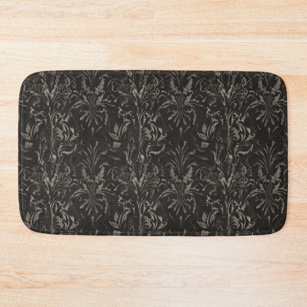 Item preview, Goth Grunge Victorian Vintage Lace Damask Brocade Pattern in Black  designed and sold by SamJanner.