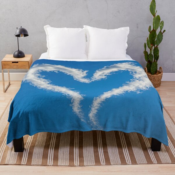 Item preview, Heart-shaped clouds in a clear sky designed and sold by anytka.