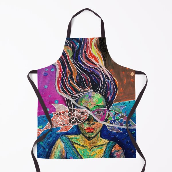Item preview, woman with fish designed and sold by diulid.