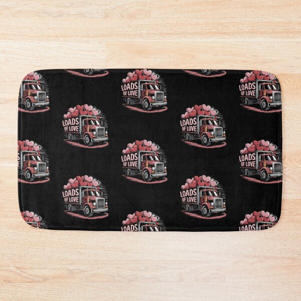 Item preview, Loads of love valentine truck with hearts designed and sold by MadCatPrints.