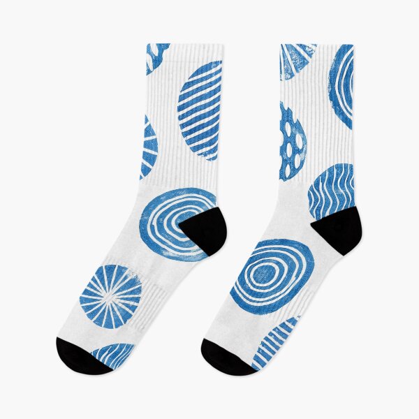 Item preview, Blue imperfect circles on white background designed and sold by AusraB.