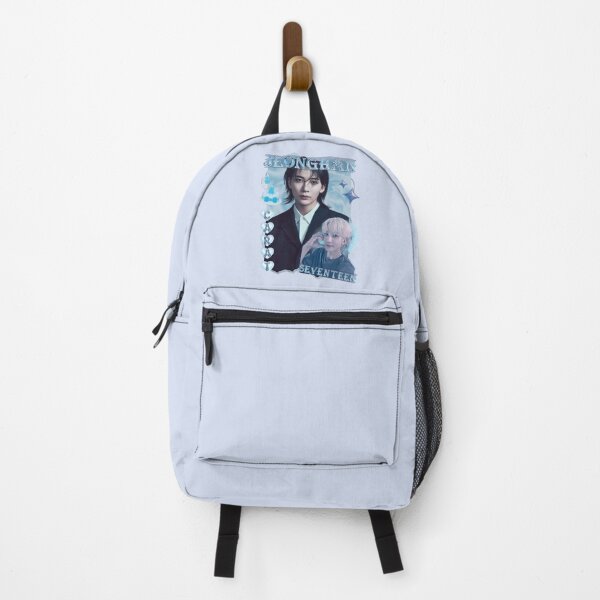Item preview, Seventeen Blue Jeonghan Members Y2K Preppy Collage Design designed and sold by HELL0WBELLO.