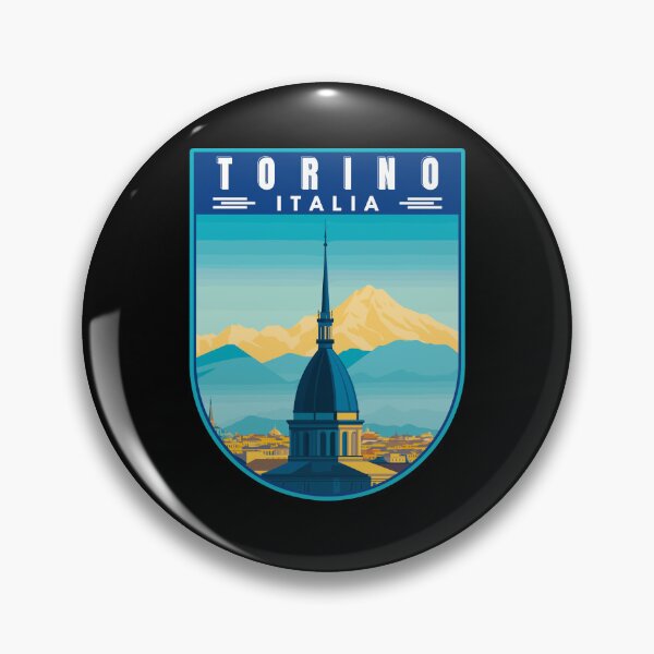 Item preview, Torino in Piedmont Italy Retro Travel Art Emblem designed and sold by MaateoDesign.