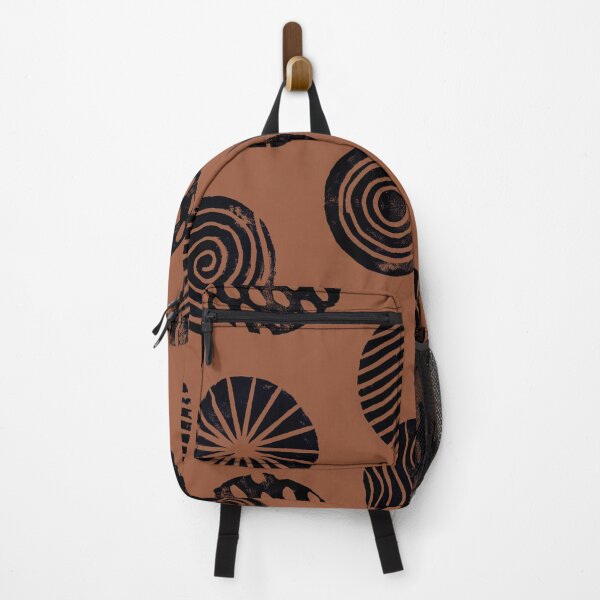 Item preview, Black imperfect circles on brown background designed and sold by AusraB.